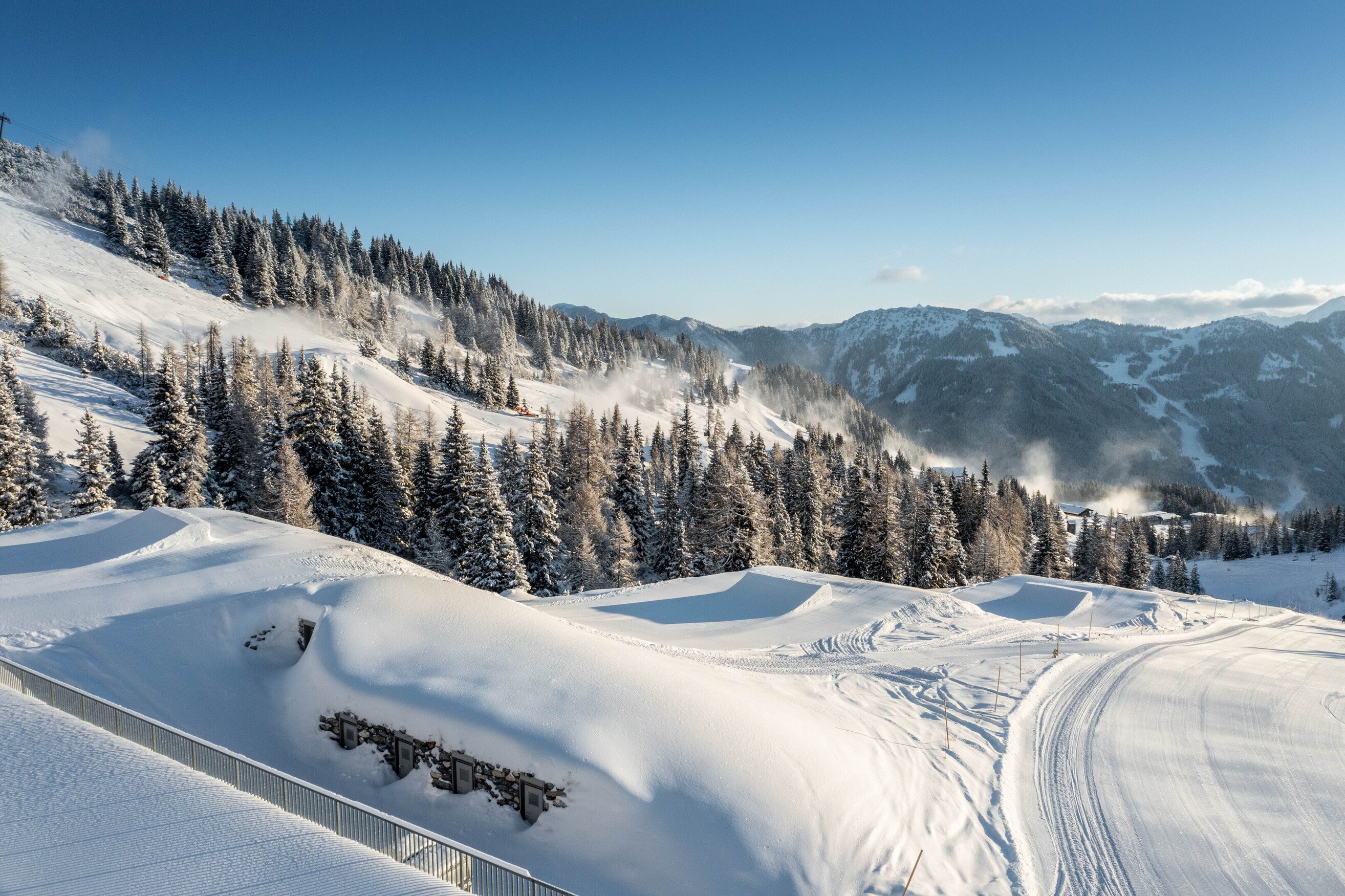 Snowpark de Absolut Park en Austria